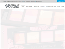 Tablet Screenshot of giordanocolors.com